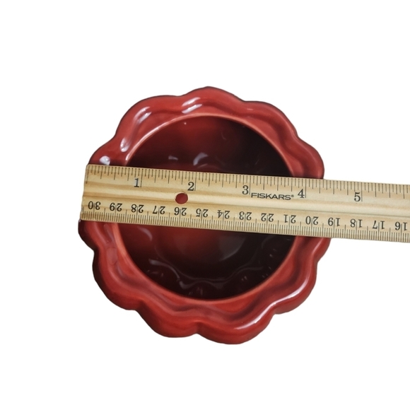 COPY - Chris Madden Red Pumpkin Gourd Dish with Lid - Picture 10 of 11